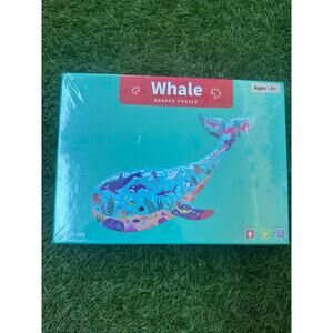 New Sealed Ocean World Puzzle Whale Shape 50 PCS Ages 3+ Great Gift!